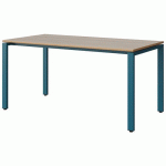 TABLE MALIBU 160X80 T6 SOUDÉ STRA ALAISÉ ACACIA/BLEU 5025 - MANUTAN EXPERT