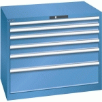 ARMOIRE 6 TIROIRS 1023X725X850MM-CAPACITÉ 200KG-BLEU - LISTA