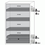 ARMOIRE S-PHOENIX TOUCHLESS-90 S90.196.120.FDAO GRIS - ASECOS