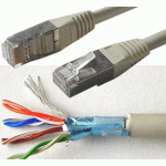 CÂBLE BLINDÉ SOUPLE FTP 10/100/1000 BASE T - 10 MÈTRES - MANUTAN COLLECTIVITÉS