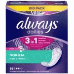 DAILIES PROTÈGE-SLIP FRESH&PROTECT NORMAL FRESH - LOT DE 4