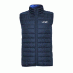 DOUDOUNE SANS MANCHES PUBLICITAIRE BLEU MARINE - MARQUAGE BRODERIE