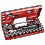 FACOM 1 COFFRET DOUILLES 1/2" 6 PANS MÉTRIQUES - SXL.161-4P6 FACOM