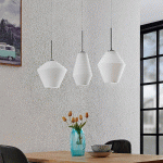 LINDBY EKKIS SUSPENSION, X3, LONGUE, BLANC OPALE