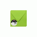 LOT DE 4 - PAQUET DE 20 ENVELOPPES POLLEN 140X140MM 120G/M2 - VERT MENTHE