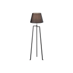 LUCANDE LAMPE SUR PIED AMONA, NOIR, TEXTILE, 150 CM, TRIPODE