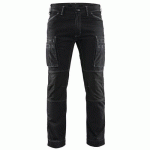 PANTALON DE TRAVAIL SERVICES DENIM STRETCH NOIR TAILLE 48 - BLAKLADER