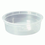 RÉCIPIENT INJECTÉ MICRO-ONDABLE 225 ML D.11.5X3.7 CM PP TRANSPARENT (VENDU PAR 500)