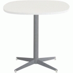 TABLE BASSE TAMARIS 80X80 PL.BLANC/BLANC PIET.ARGENT/BLANC - CLEN