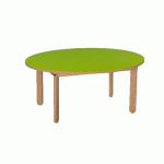 TABLE LILI Ø 80 CM T2 PLATEAU VERT - MANUTAN COLLECTIVITÉS