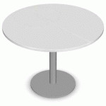 TABLE RONDE MÉLAMINÉ BLANC MISAO 120 CM - MANUTAN EXPERT