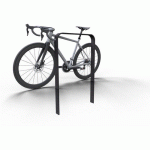 ARCEAU APPUI VÉLOS EN ACIER COURBÉ AVEC REVÊTEMENT-750MM - SCHAKE