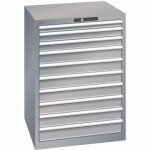 ARMOIRE GRIS PIGEON 717X725X1000 AVEC 10 TIR. 200KG - LISTA