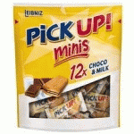 BARRE DE BISCUITS 'PICK UP! CHOCO & LAIT MINIS' - LOT DE 4