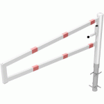 BARRIÈRE PIVOTANTE À BÉTONNER CADENAS-2000 MM- BLANC/ROUGE - SCHAKE