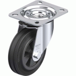 BLICKLE - ROULETTE PIVOTANTE Ø 100MM BANDAGE CAOUTCHOUC SBR 70KG - LE-VPP 100G