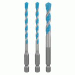 COFFRET DE 3 FORETS MULTICONSTRUCTION HEX-9 EXPERT 5 / 6 / 8MM - BOSCH EXPERT - 2608900584