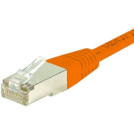 CORDON RJ45 CATEGORIE 6 S/FTP ORANGE - 2 M