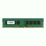CRUCIAL - DDR4 - MODULE - 8 GO - DIMM 288 BROCHES - 2400 MHZ / PC4-19200 - MÉMOIRE SANS TAMPON