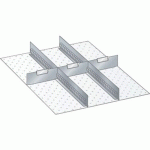 MATÉRIEL DE SUBDIVISION POUR TIROIRS 459X612X75MM - LISTA