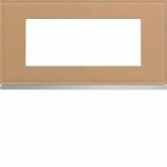 PLAQUE 5M E71 CORD LEATHER - APPAREILLAGE MURAL GALLERY HAGER WXP5105