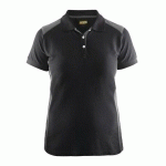 POLO FEMME NOIR/GRIS TAILLE M - BLAKLADER