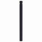 POTELET VITYL TÊTE GORGES MÉTAL HTR 1 M Ø 90 MM - NOIR 9005 - BUTON DESIGN