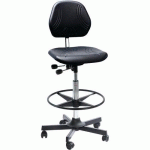 SIÈGE ATELIER COMFORT - HAUT - ACIER - NOIR - GLOBAL PROFESSIONAL SEATING