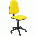 CHAISE AYNA EN SIMILICUIR - ROUE NYLON - JAUNE - PIQUERAS Y CRESPO