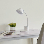 LINDBY LAMPE DE TABLE LED ZEPHYRA, BLANC, CCT, INTENSITÉ VARIABLE