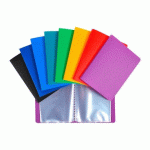 LOT DE 20 - PROTÈGE-DOCUMENTS OPAK EXACOMPTA POLYPROPYLÈNE 11 X 15 CM 20 POCHETTES - 40 VUES COULEURS ASSORTIES