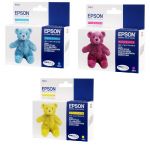 PACK CARTOUCHE ENCRE EPSON COULEUR T0612 T0613 T0614