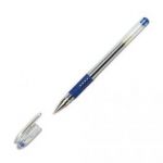PILOT STYLO À BILLE POINTE FINE ENCRE GEL BLEUE CORPS PLASTIQUE AVEC GRIP CAOUTCHOUC ET CAPUCHON G1 GRIP