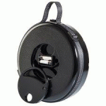 TABOURET TÉLESCOPIQUE SITTOGLOW, EN PLASTIQUE, NOIR