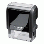 TAMPON TEXTE PERSONNALISABLE PRINTY 4912 TRODAT MONOCHROME 4 LIGNES - NOIR