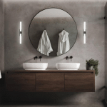 BRILONER APPLIQUE LED RUNT IP44 DIRECT 4 000 K NOIR