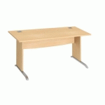 BUREAU DROIT EXCELLENS BOIS L 160 CM HÊTRE PIÈTEMENT BOIS EN L HÊTRE