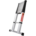 ECHELLE TÉLÉSCOPIQUE LÉGÈRE - 3.80M, MARCHES 40MM, REPLIÉE: 89CM - 13.5KG - AVEC BARR - TLSECO380WS