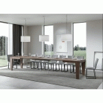 ITAMOBY - TABLE EXTENSIBLE 90X160/420 CM SPIMBO NOCE