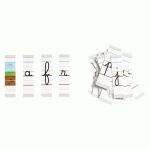 LETTRES CURSIVES LIGNÉES MAGNÉTIQUES GRAND FORMAT - MANUTAN COLLECTIVITÉS