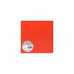 LOT DE 2 - PAQUET DE 25 CARTES SIMPLES POLLEN 160X160MM 210G/M2 - ROUGE CORAIL