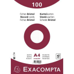 PAQUET DE 100 FICHES BRISTOL 210X297MM DE DIMENSION - EXACOMPTA