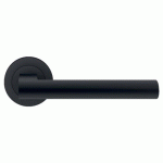 POIGNÉES DE PORTE SUR ROSACES RONDES SÉRIE ER 45 MADEIRA - NOIR BRONZE - BEC DE CANE KARCHER DESIGN