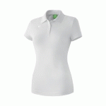 POLO FEMME - ERIMA - TEAMSPORT BLANC