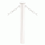 POTELET PROVINCE Ø114 MM CHAINES 2 ANNEAUX AGORA BLANC 9010 - PROCITY