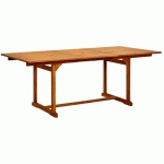 TABLE � D�NER DE JARDIN (150-200)X100X75CM BOIS D'ACACIA MASSIF - VIDAXL