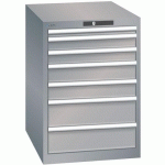 ARMOIRE GRIS PIGEON 564X725X800 AVEC 7 TIR. 75KG - LISTA