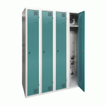 ARMOIRE SÉCHANTE IP 4 COLONNES À CLÉ TURQUOISE - MANUTAN COLLECTIVITÉS