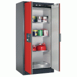 ARMOIRE SÉCURITÉ Q-CLASSIC-90 Q90.195.090 GRIS/ROUGE - MANUTAN COLLECTIVITÉS