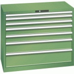 ARMOIRE 7 TIROIRS 1023X572X850MM-CAPACITÉ 75KG-VERT - LISTA